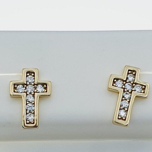 "925 Sterling Silver CZ Stud Earrings for Women/Girl, US925P1206 - Picture 1 of 8
